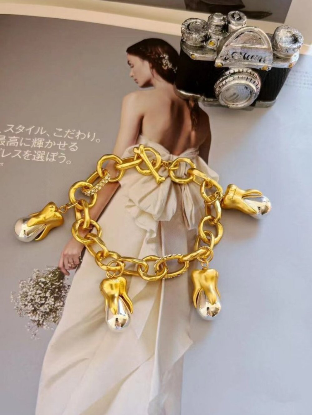 Schiaparelli Pearl Teeth Bracelet